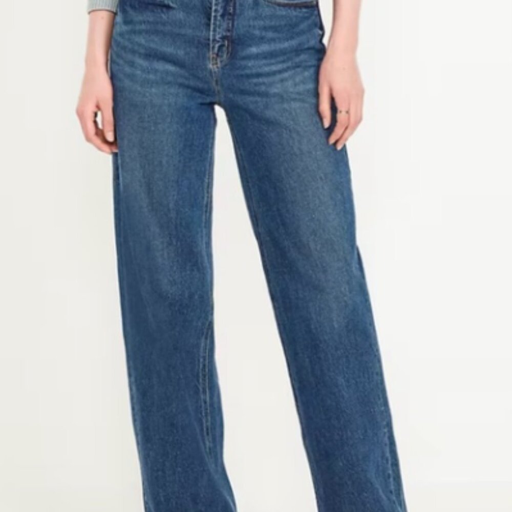 Old Navy Extra High Rise Wide Leg Secret Smooth Pocket, Size 0